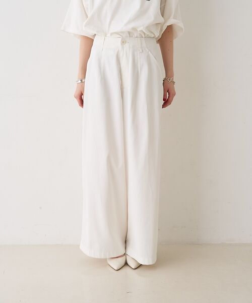 Rouge vif la cle / ルージュ・ヴィフ ラクレ パンツ | ポリコットン撥水ワイドパンツ【予約】 | 詳細23