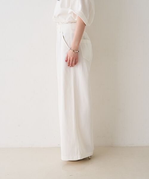 Rouge vif la cle / ルージュ・ヴィフ ラクレ パンツ | ポリコットン撥水ワイドパンツ【予約】 | 詳細24