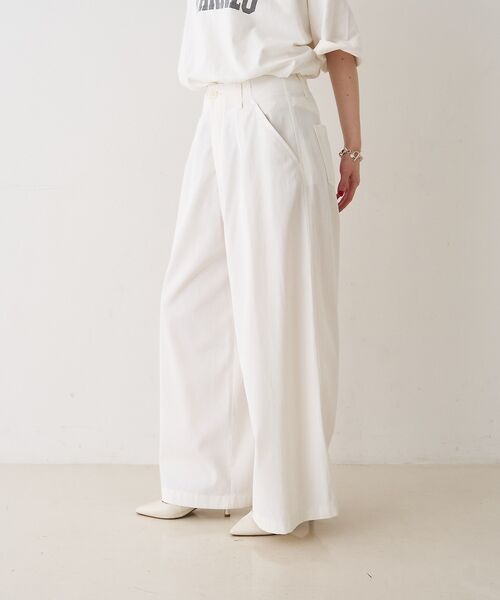 Rouge vif la cle / ルージュ・ヴィフ ラクレ パンツ | ポリコットン撥水ワイドパンツ【予約】 | 詳細4