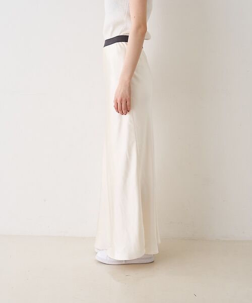 Rouge vif la cle / ルージュ・ヴィフ ラクレ ロング・マキシ丈スカート | サテンマーメイドイージーロングスカート【予約】 | 詳細12