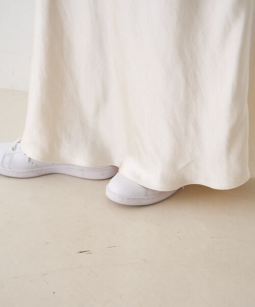 Rouge vif la cle / ルージュ・ヴィフ ラクレ ロング・マキシ丈スカート | サテンマーメイドイージーロングスカート【予約】 | 詳細15