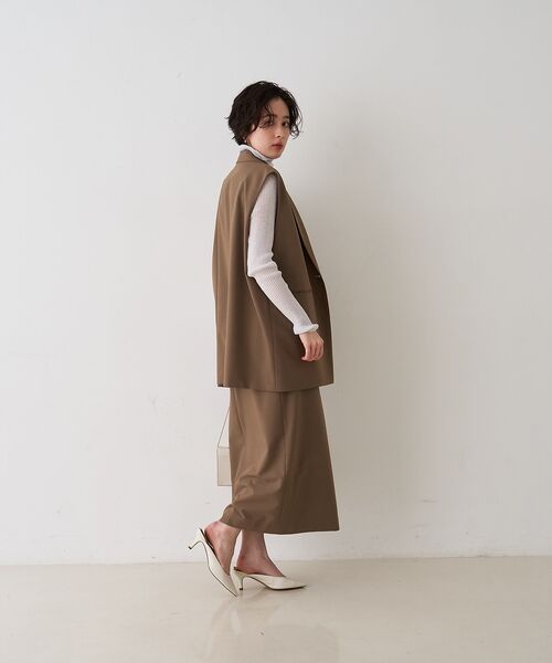 Rouge vif la cle / ルージュ・ヴィフ ラクレ ロング・マキシ丈スカート | 【セットアップ対応】ラップタイトスカート【予約】 | 詳細11