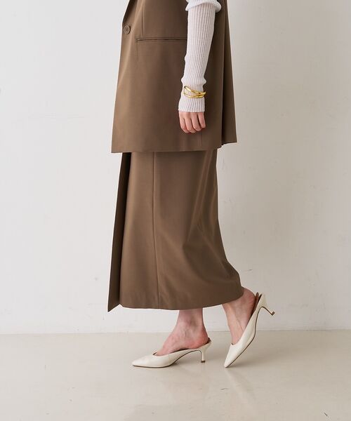 Rouge vif la cle / ルージュ・ヴィフ ラクレ ロング・マキシ丈スカート | 【セットアップ対応】ラップタイトスカート【予約】 | 詳細3