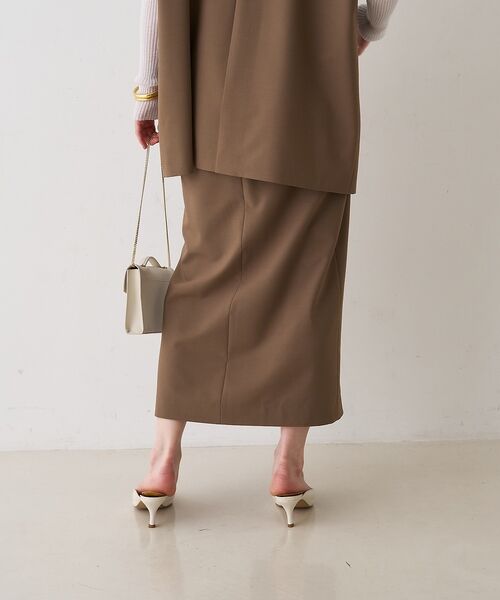 Rouge vif la cle / ルージュ・ヴィフ ラクレ ロング・マキシ丈スカート | 【セットアップ対応】ラップタイトスカート【予約】 | 詳細4