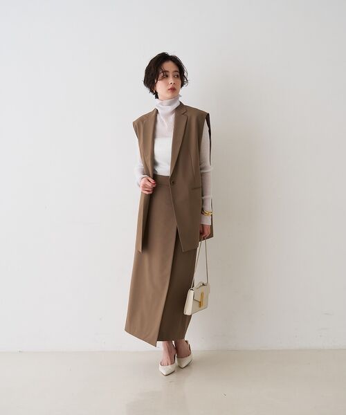 Rouge vif la cle / ルージュ・ヴィフ ラクレ ロング・マキシ丈スカート | 【セットアップ対応】ラップタイトスカート【予約】 | 詳細7