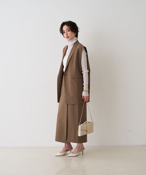 Rouge vif la cle / ルージュ・ヴィフ ラクレ ロング・マキシ丈スカート | 【セットアップ対応】ラップタイトスカート【予約】 | 詳細8