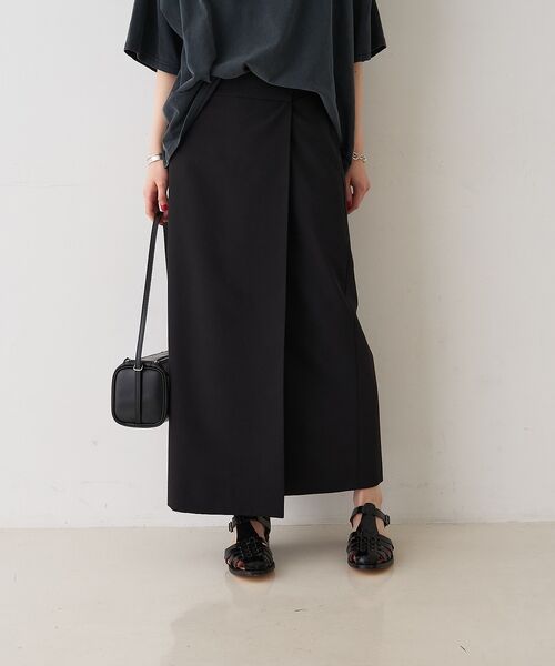 Rouge vif la cle / ルージュ・ヴィフ ラクレ ロング・マキシ丈スカート | 【セットアップ対応】ラップタイトスカート【予約】 | 詳細13