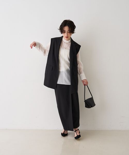 Rouge vif la cle / ルージュ・ヴィフ ラクレ ロング・マキシ丈スカート | 【セットアップ対応】ラップタイトスカート【予約】 | 詳細25