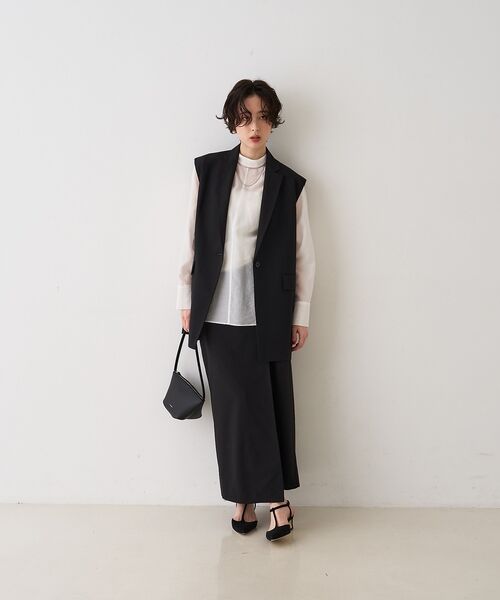 Rouge vif la cle / ルージュ・ヴィフ ラクレ ロング・マキシ丈スカート | 【セットアップ対応】ラップタイトスカート【予約】 | 詳細29