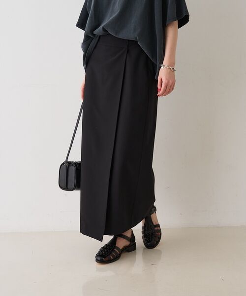 Rouge vif la cle / ルージュ・ヴィフ ラクレ ロング・マキシ丈スカート | 【セットアップ対応】ラップタイトスカート【予約】 | 詳細14