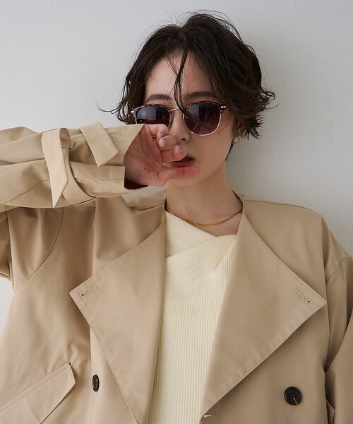 Rouge vif la cle / ルージュ・ヴィフ ラクレ トレンチコート | 【撥水・防花粉加工】【一部店舗限定】キャンディスリーブショートトレンチコート【予 | 詳細10