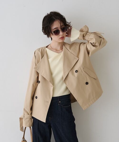 Rouge vif la cle / ルージュ・ヴィフ ラクレ トレンチコート | 【撥水・防花粉加工】【一部店舗限定】キャンディスリーブショートトレンチコート【予 | 詳細2