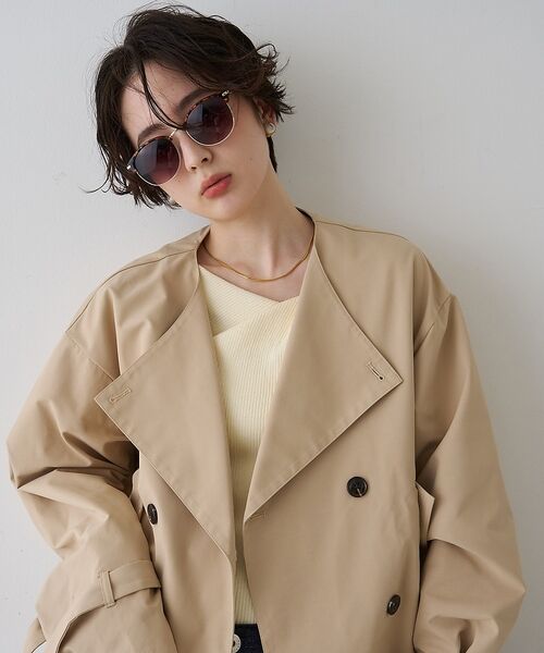 Rouge vif la cle / ルージュ・ヴィフ ラクレ トレンチコート | 【撥水・防花粉加工】【一部店舗限定】キャンディスリーブショートトレンチコート【予 | 詳細8