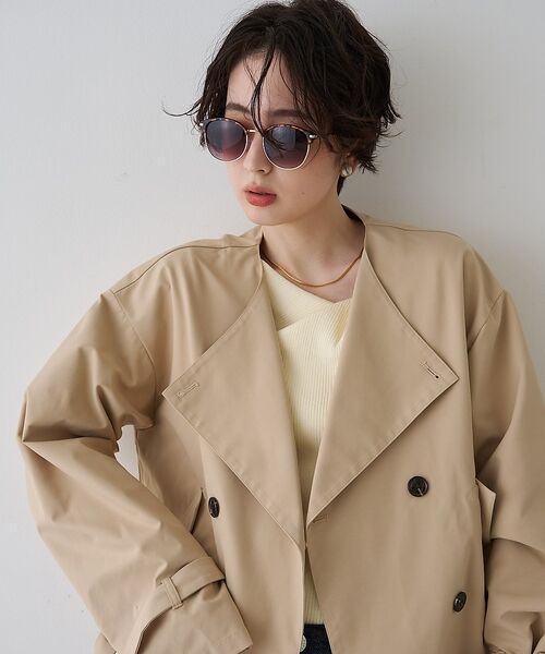 Rouge vif la cle / ルージュ・ヴィフ ラクレ トレンチコート | 【撥水・防花粉加工】【一部店舗限定】キャンディスリーブショートトレンチコート【予 | 詳細9
