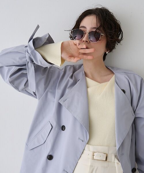 Rouge vif la cle / ルージュ・ヴィフ ラクレ トレンチコート | 【撥水・防花粉加工】【一部店舗限定】キャンディスリーブショートトレンチコート【予 | 詳細28