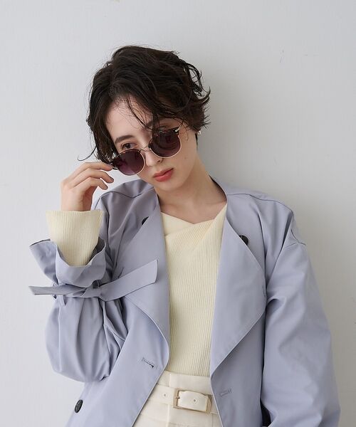 Rouge vif la cle / ルージュ・ヴィフ ラクレ トレンチコート | 【撥水・防花粉加工】【一部店舗限定】キャンディスリーブショートトレンチコート【予 | 詳細27