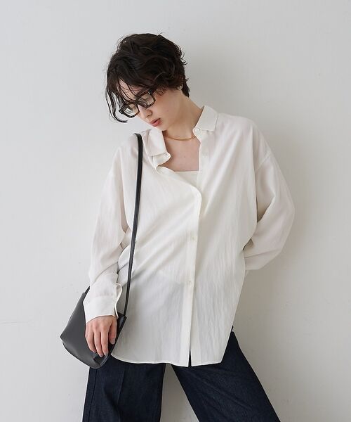 Rouge vif la cle / ルージュ・ヴィフ ラクレ シャツ・ブラウス | 【一部店舗限定】アシンメトリー変形2WAYシャツ【予約】 | 詳細1