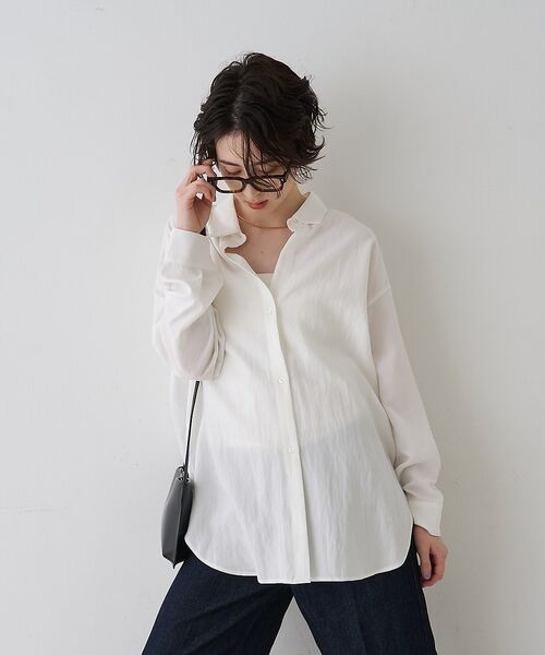 Rouge vif la cle / ルージュ・ヴィフ ラクレ シャツ・ブラウス | 【一部店舗限定】アシンメトリー変形2WAYシャツ【予約】 | 詳細2