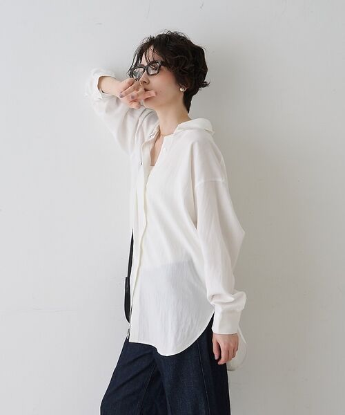 Rouge vif la cle / ルージュ・ヴィフ ラクレ シャツ・ブラウス | 【一部店舗限定】アシンメトリー変形2WAYシャツ【予約】 | 詳細4