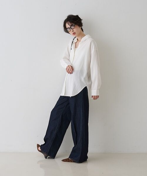 Rouge vif la cle / ルージュ・ヴィフ ラクレ シャツ・ブラウス | 【一部店舗限定】アシンメトリー変形2WAYシャツ【予約】 | 詳細7