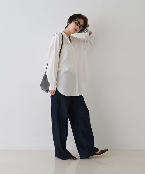 Rouge vif la cle / ルージュ・ヴィフ ラクレ シャツ・ブラウス | 【一部店舗限定】アシンメトリー変形2WAYシャツ【予約】 | 詳細9