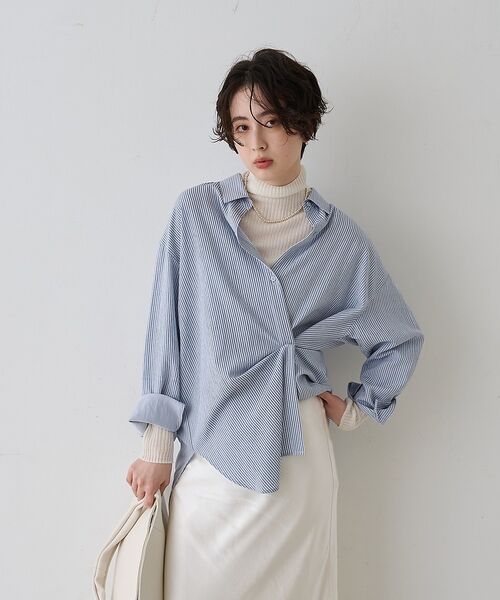 Rouge vif la cle / ルージュ・ヴィフ ラクレ シャツ・ブラウス | 【一部店舗限定】アシンメトリー変形2WAYシャツ【予約】 | 詳細21