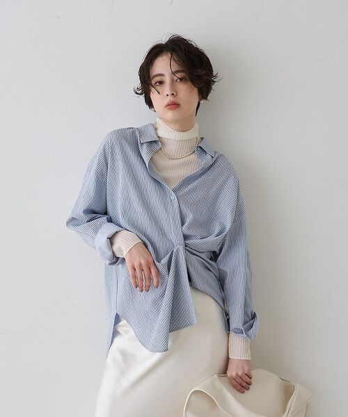 Rouge vif la cle / ルージュ・ヴィフ ラクレ シャツ・ブラウス | 【一部店舗限定】アシンメトリー変形2WAYシャツ【予約】 | 詳細22