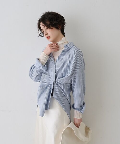 Rouge vif la cle / ルージュ・ヴィフ ラクレ シャツ・ブラウス | 【一部店舗限定】アシンメトリー変形2WAYシャツ【予約】 | 詳細23