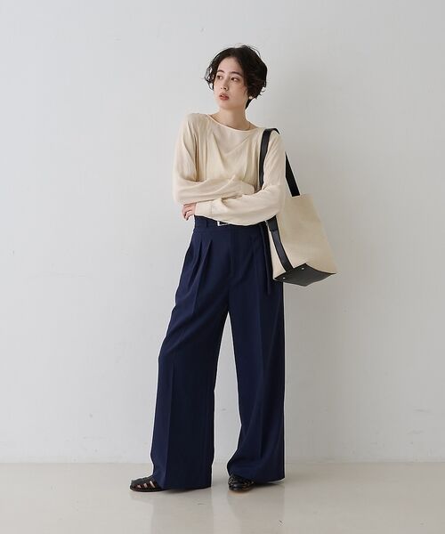 Rouge vif la cle / ルージュ・ヴィフ ラクレ シャツ・ブラウス | 【一部店舗限定】ドレープサテンブラウス【予約】 | 詳細5