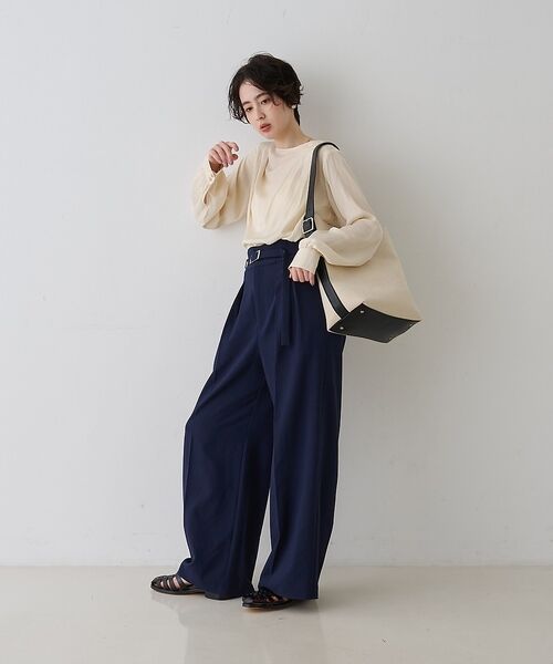 Rouge vif la cle / ルージュ・ヴィフ ラクレ シャツ・ブラウス | 【一部店舗限定】ドレープサテンブラウス【予約】 | 詳細6