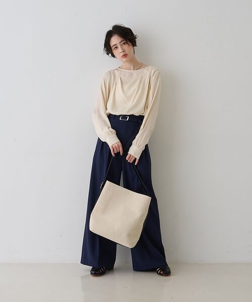 Rouge vif la cle / ルージュ・ヴィフ ラクレ シャツ・ブラウス | 【一部店舗限定】ドレープサテンブラウス【予約】 | 詳細8