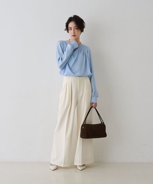 Rouge vif la cle / ルージュ・ヴィフ ラクレ シャツ・ブラウス | 【一部店舗限定】ドレープサテンブラウス【予約】 | 詳細21