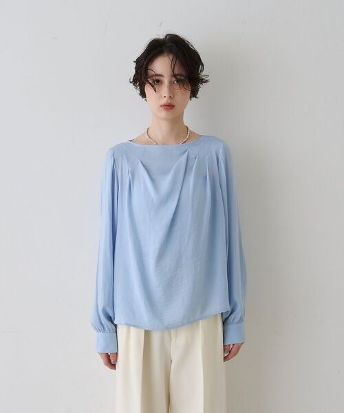 Rouge vif la cle / ルージュ・ヴィフ ラクレ シャツ・ブラウス | 【一部店舗限定】ドレープサテンブラウス【予約】 | 詳細25