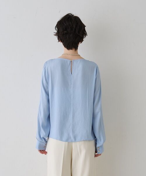 Rouge vif la cle / ルージュ・ヴィフ ラクレ シャツ・ブラウス | 【一部店舗限定】ドレープサテンブラウス【予約】 | 詳細27