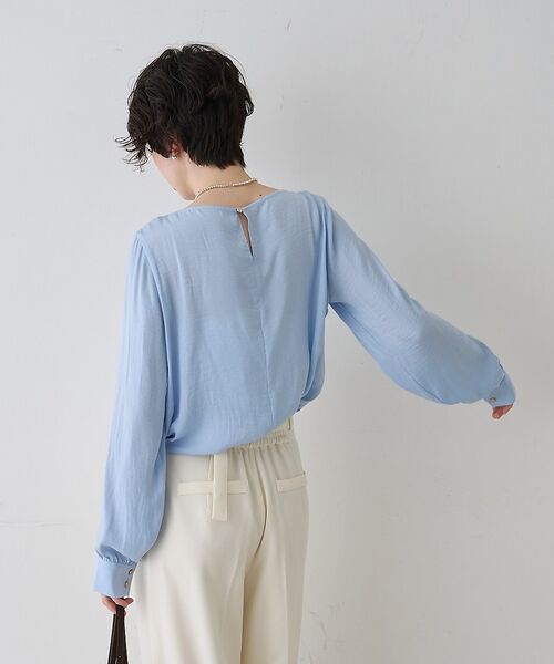 Rouge vif la cle / ルージュ・ヴィフ ラクレ シャツ・ブラウス | 【一部店舗限定】ドレープサテンブラウス【予約】 | 詳細16