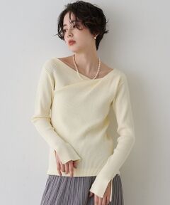 Rouge vif la cle / ルージュ・ヴィフ ラクレ ニット・セーター | 【一部店舗限定】ドレープスリットスリーブリブニット【予約】