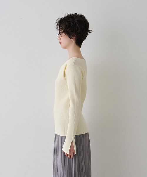 Rouge vif la cle / ルージュ・ヴィフ ラクレ ニット・セーター | 【一部店舗限定】ドレープスリットスリーブリブニット【予約】 | 詳細25