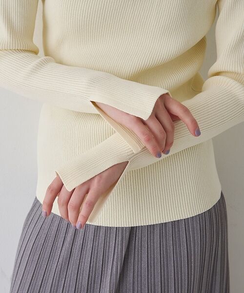 Rouge vif la cle / ルージュ・ヴィフ ラクレ ニット・セーター | 【一部店舗限定】ドレープスリットスリーブリブニット【予約】 | 詳細29