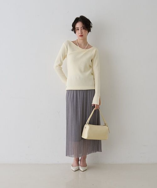 Rouge vif la cle / ルージュ・ヴィフ ラクレ ニット・セーター | 【一部店舗限定】ドレープスリットスリーブリブニット【予約】 | 詳細8