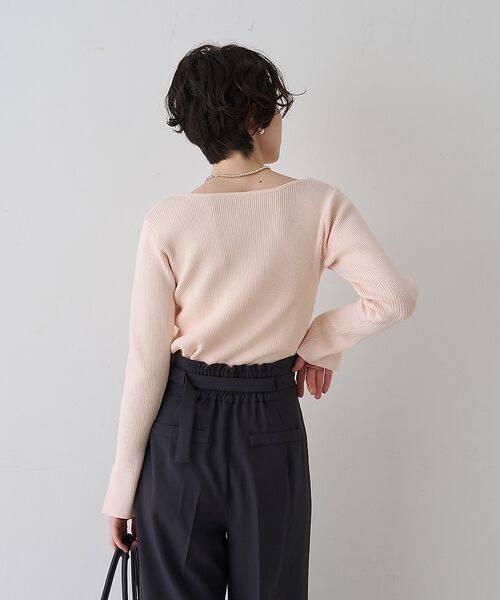 Rouge vif la cle / ルージュ・ヴィフ ラクレ ニット・セーター | 【一部店舗限定】ドレープスリットスリーブリブニット【予約】 | 詳細3