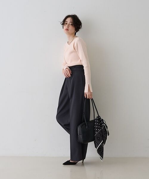 Rouge vif la cle / ルージュ・ヴィフ ラクレ ニット・セーター | 【一部店舗限定】ドレープスリットスリーブリブニット【予約】 | 詳細7