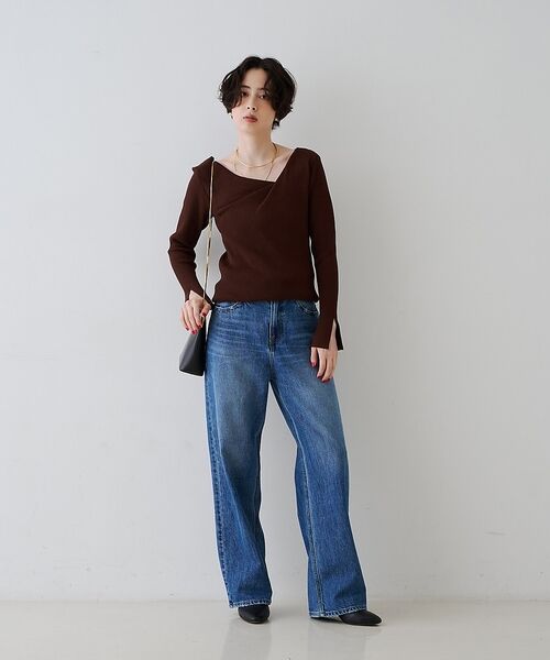 Rouge vif la cle / ルージュ・ヴィフ ラクレ ニット・セーター | 【一部店舗限定】ドレープスリットスリーブリブニット【予約】 | 詳細21