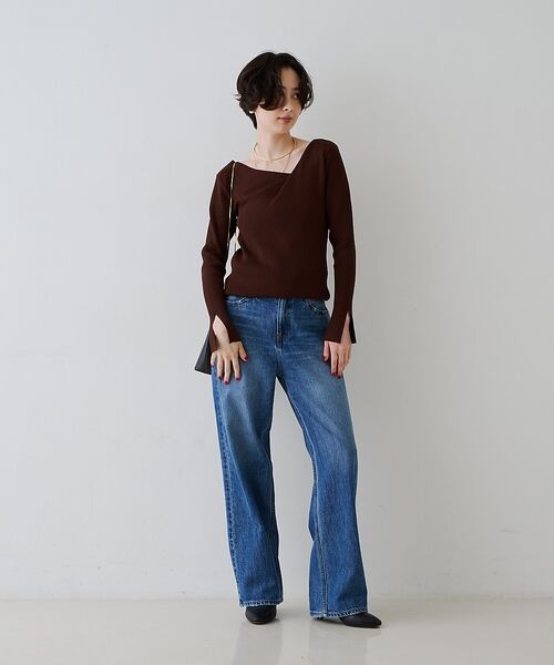 Rouge vif la cle / ルージュ・ヴィフ ラクレ ニット・セーター | 【一部店舗限定】ドレープスリットスリーブリブニット【予約】 | 詳細17