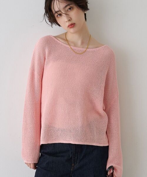 Rouge vif la cle / ルージュ・ヴィフ ラクレ ニット・セーター | 【一部店舗限定】バックスリット ゆるメッシュニット | 詳細12