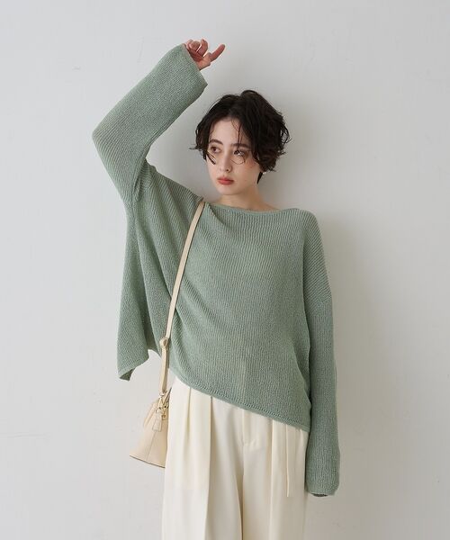 Rouge vif la cle / ルージュ・ヴィフ ラクレ ニット・セーター | 【一部店舗限定】バックスリット ゆるメッシュニット | 詳細13