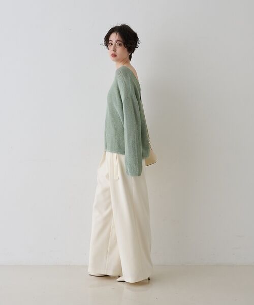 Rouge vif la cle / ルージュ・ヴィフ ラクレ ニット・セーター | 【一部店舗限定】バックスリット ゆるメッシュニット | 詳細22