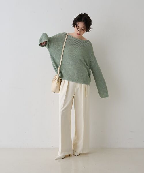 Rouge vif la cle / ルージュ・ヴィフ ラクレ ニット・セーター | 【一部店舗限定】バックスリット ゆるメッシュニット | 詳細25