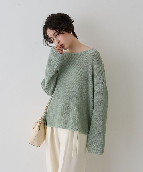 Rouge vif la cle / ルージュ・ヴィフ ラクレ ニット・セーター | 【一部店舗限定】バックスリット ゆるメッシュニット | 詳細16