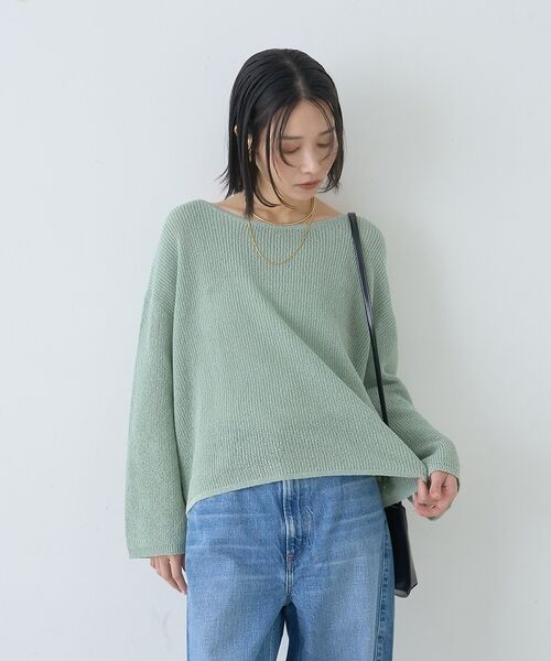 Rouge vif la cle / ルージュ・ヴィフ ラクレ ニット・セーター | 【一部店舗限定】バックスリット ゆるメッシュニット | 詳細17