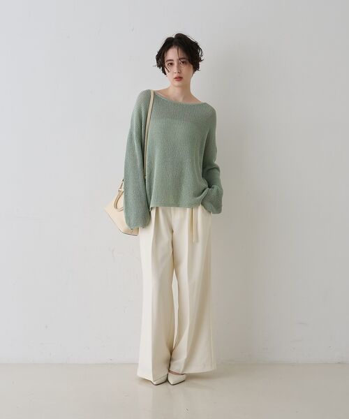 Rouge vif la cle / ルージュ・ヴィフ ラクレ ニット・セーター | 【一部店舗限定】バックスリット ゆるメッシュニット | 詳細20